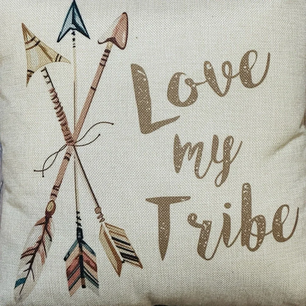 Love‎ My Tribe Set of 3 Pillow Covers Boho Tribal Southweatern